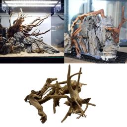 Natural Árvore Tronco Driftwood para Aquário, Decoração Do Tanque De Peixes, Ornamento De Madeira Da Planta, Acessórios Do Tanque De Peixes - Image 2