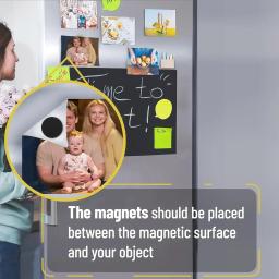 Pontos magnéticos auto-adesivos, folhas de ímã pegajoso flexível para casa, escritório, artesanato escolar, casca e vara ímãs adesivos, círculos - Image 3