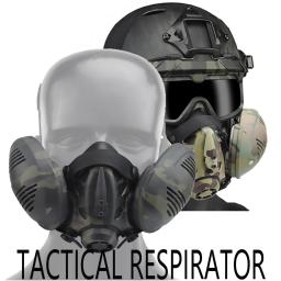 Máscara Respiradora Tática Especial, Meia Face Máscara de Gás para Militar, Paintball, Airsoft, Caça, Jogo CS, Cosplay, Modelo Formiga, Homens - Image 5
