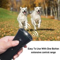 Dispositivo anti-latido com sensor duplo para cão, Deterrente de latidos ultra-sônicos, Ferramentas de treinamento com luz LED, seguro para humanos e animais - Image 3