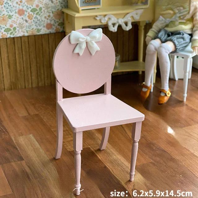 Móveis de Madeira para Crianças: Mini Armário, Mesa de Café Rosa e Decoração de Bonecas como Presentes Perfeitos para Meninas