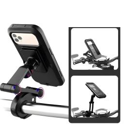 Suporte do telefone móvel da bicicleta impermeável ajustável, montagem universal da bicicleta, guiador da motocicleta, apoio do telefone celular, caixa do suporte - Image 6