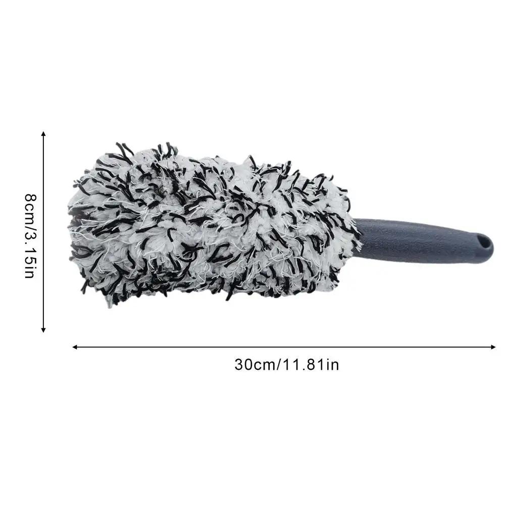 Escova de limpeza de roda de microfibra macia de pelúcia, escovas de detalhamento de carro para manutenção de motocicleta, ferramenta de limpeza, acessórios de carro - Image 1