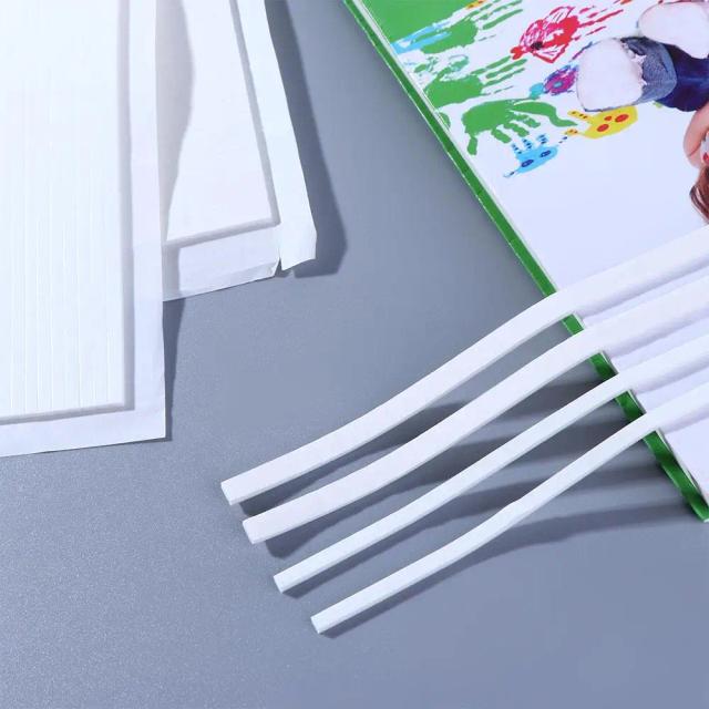 Pontos de Espuma Adesiva Dupla Face para Scrapbooking - Fita Cola Forte de 5mm e 3mm para Projetos Artesanais com Gancho e Laço