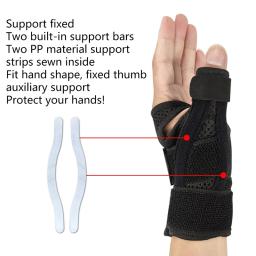 Bandagem de suporte de pulso para esportes Polegar Brace Wraps Túnel do Carpo Pulseira de entorse tendinite artrite Protetor de mão ginásio 1pc - Image 4