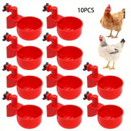 Bacia bebendo da galinha automática, distribuidor da água, codorna, aves domésticas, pato e pombo, escala livre - Image 1