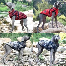 Grande jaqueta para cães de estimação com arnês inverno quente roupas para cães para labrador à prova dwaterproof água grande casaco chihuahua buldogue francês outfits - Image 3