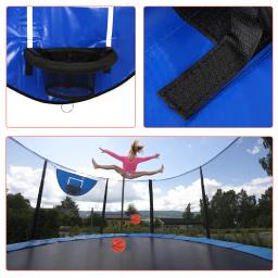 Trampolim basquete suporte criança hoop cremalheiras crianças pvc interior + basquete + aro - Image 6