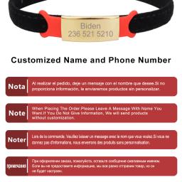 Nome Personalizado Tag para Animais de Estimação, Gravura Personalizada, Nome Tag Silicone, Número de Telefone, Anti-Lost, Ouro Rosa, Cão, Gato, Cachorro, Gatinho, Acessórios - Image 5