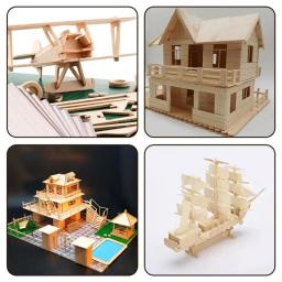 Lightweight Craft Board Model Toys, escultura para construção, artesanato, acessórios educativos DIY, lascas de madeira balsa, 1 1.5 2 3mm, 5pcs - Image 6