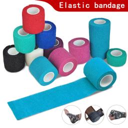 Auto-adesivo Elastic Bandage para o joelho, pés Protector Pads, dedo, tornozelo, palma, ombro, mesa, cadeira, perna, bonés, 4,8 m - Image 1