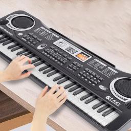 Teclado Piano eletrônico com microfone para crianças, 61 teclas, 37 teclas, órgão, instrumento musical, presente para crianças, iniciantes - Image 4