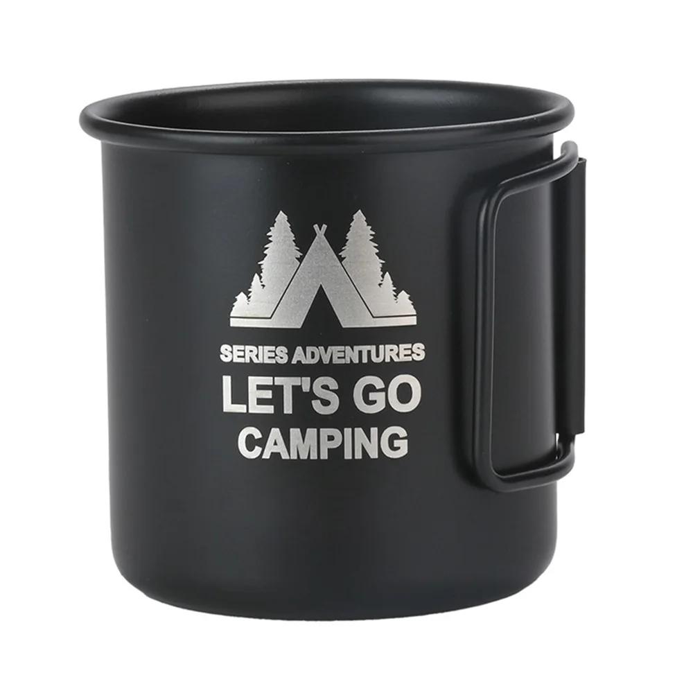 Copo De Caneca De Acampamento De Titânio, Louça Turística, Utensílios De Piquenique, Equipamento De Cozinha Ao Ar Livre, Conjunto De Cozinhar De Viagem, Panelas, Caminhadas Drinkwar - Image 1