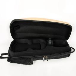 Christina bolsa para violino, estojo de fibra de carbono, mochila de viagem semi-dura com tubo de arco separado, tamanho 4/4-3/4, espaço de camada dupla - Image 2