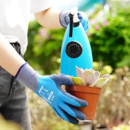 Luvas impermeáveis para mulheres e homens, quintal de jardim, trabalho ao ar livre, látex respirável revestido, bricolage, 1 par - Image 4