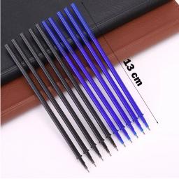 Recarga de caneta apagável para escola e escritório, tinta preta e azul, alça lavável, ferramentas de escrita, papelaria, atacado, 100 PCs/set, 0,5mm - Image 2