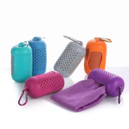 Portátil Esporte Toalha, Secagem Rápida, Refrigeração Instantânea, Viagem Ao Ar Livre, Fitness, Corrida, Reutilizável Face Toalha, Heat Relief Silica, 80x30cm - Image 2