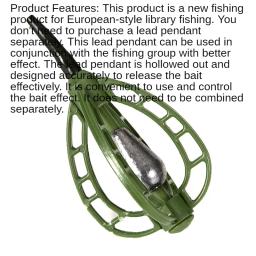 Carp Fish Feeder Bait Cage, Ferramenta de pesca ao ar livre, Combater Acessórios, Combater, 20g, 30g, 40g - Image 5