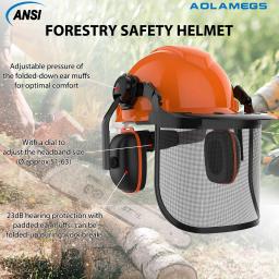 Capacete de segurança multifuncional com chapéu duro, malha de aço protetora, proteção facial, cortador de grama, equipamento protetor, capacete florestal CE - Image 2