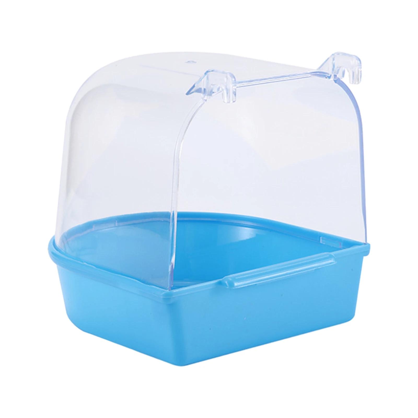 Banheira Pendurada para Papagaio, Fácil de Instalar Budgie Cage, Pet Bird Bath Box, Water Shower Bowl, Small Bird Cage Acessórios - Image 1