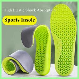 Palmilhas esportivas absorventes de choque para tênis de corrida, espuma de memória, confortável, macio, absorvente de suor, respirável, inserção de suporte de arco - Image 1