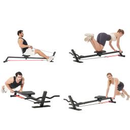 Máquina De Remo De Fitness Dobrável, Núcleo Ajustável, Equipamento De Treino Abdominal, Cardio Training e Exercícios De Corpo Inteiro, Max 240 lbs - Image 2