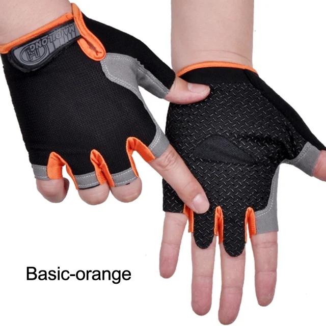 Luvas Respiráveis e Antiderrapantes de Meio Dedo para Ciclismo, Musculação e Esportes Fitness