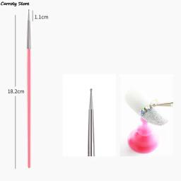 Conjunto de pincéis profissionais de arte em unhas, pincel de manicure acrílica com strass, kit de esmalte em gel uv, revestimento de unhas, caneta degradê, 15 peças - Image 6