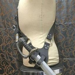 Retro Medieval Arma Espada Coldre, Cosplay Europeu e Americano, Cinto Cinta, Legend of Zelda, Jotaro - Image 2
