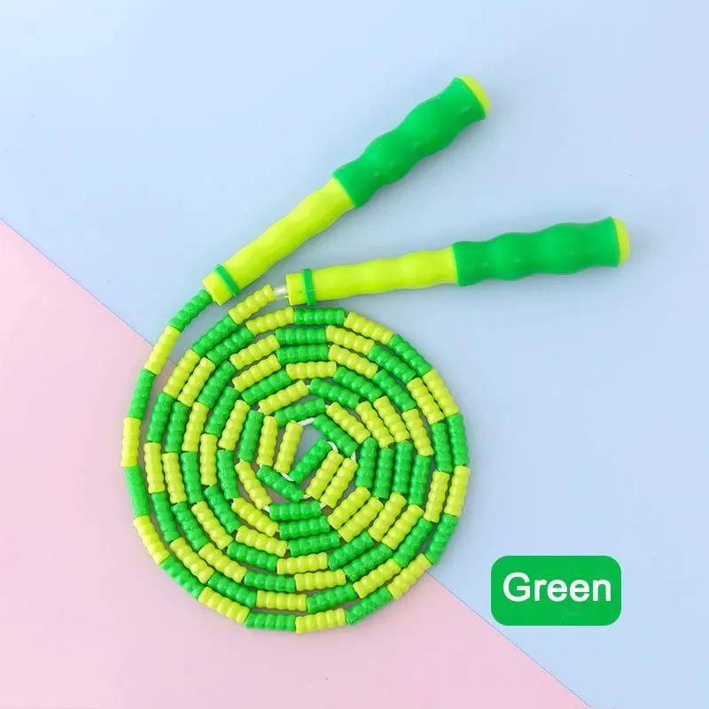 1pc criativo macio tpu contas pular corda de náilon pular corda para adultos crianças esporte indoor treino mantendo equipamentos de treinamento de fitness - Image 1