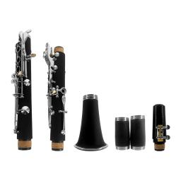 ABS Bb Binocular Clarinete, 10 palhetas, Luvas De Pano De Limpeza, Chave De Fenda Suporte, Escova De Bolsa, Profissional - Image 3