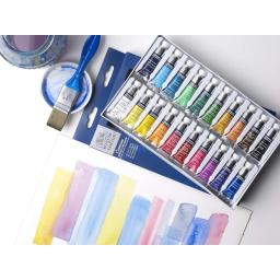 Conjunto de Tintas Aquarela Winsor e Newton Cotton, Tubos de Alta Transparência, Proporciona Leveza Excepcional, 10 20 Cores, 5ml 0.17 oz - Image 4