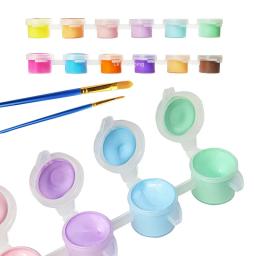 Tiras impermeáveis de tinta acrílica, pintura de parede DIY, artesanato de boneca pintados à mão, arte grafite, 3ml, 12 cores - Image 2