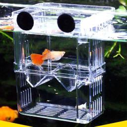 Acrílico tanque de peixes caixa de isolamento de reprodução aquário incubadora titular suprimentos de peixes acessórios de aquário de reprodução de peixes - Image 1