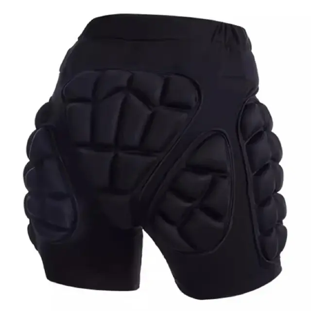 Protetor de Quadril 3D para Snowboard e Patinação - Shorts de Impacto com Almofadas para Quadril e Cotovelo, Ideal para Inverno