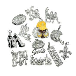 Pacote Encantos do Futebol Americano para Mulheres, Fabricação de Jóias, 12Pcs - Image 5