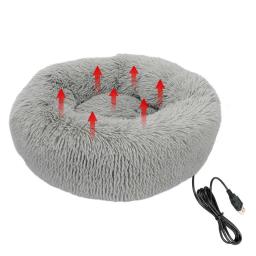 Cama aquecida para animais, Almofadas de aquecimento para gatos, Carregador USB macio, Simples de limpar, Almofada Aquecedor de Inverno, Home Pets Supply - Image 1