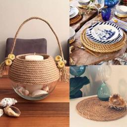 Corda de juta natural para Cat Scratcher 100% fibra, corda de sisal, decoração de artesanato engrossado, 4 camadas, 20m a 12mm, Cosshano - Image 5