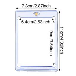 Titular do cartão magnético para cartões comerciais, protetor de plástico, esportes de beisebol, Yugioh Display Case, Magnet Top Loader, 35PT, 2pcs - Image 6