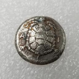 Coleção de Moedas Comemorativas Gregas, Lembrança de Tartaruga Marinha, Dólar de Prata Antigo, Decoração Artesanato, Desktop Ornamentos Presente - Image 2