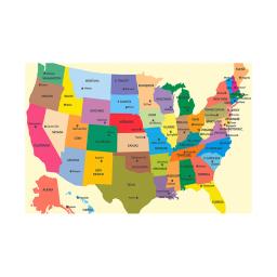 O mapa dos eua em inglês 150*100cm lona pintura da parede arte cartaz e cópias material de escritório sala estar decoração para casa - Image 6