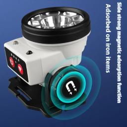 Recarregável LED Farol de Pesca, alta potência, lanternas, lanterna, suporta tanto alta e baixa Beam, Sensing Função - Image 6
