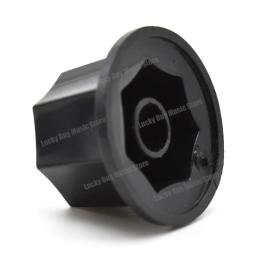 Amplificador plástico Volume Tone Control botões, estilo Vintage, Jazz Bass, Guitar Pot botões, preto, 3pcs - Image 6