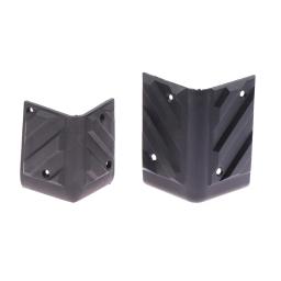 Ângulo direito plástico preto arredondado protetor, alto-falante cantos, guitarra amplificador palco, armários acessórios, novo, 2pcs - Image 5