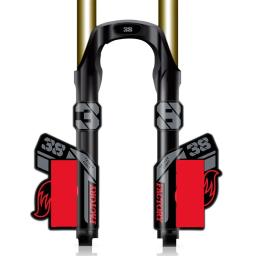 2021 flutuante 38 dh mountain bike garfo adesivos mtb speed down mountain 38 mais recentes decalques garfo dianteiro - Image 6