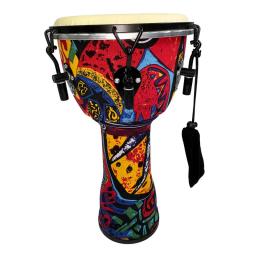 Percussão Africano Djembe Drum, bordado padrão, estilo nacional, atacado, 8.10.12 Polegada - Image 4