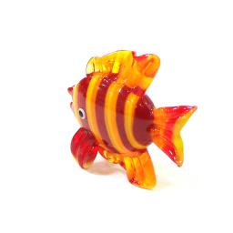 Peixes tropicais miniatura estatueta com buracos, encantos, pingente de vidro, decoração do aquário suprimentos, bonito animal marinho pequena estátua, ornamentos - Image 6