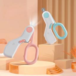 Cortador de unhas profissional com luz LED para animais de estimação, aparador de garras, kit de ferramentas para cães e gatos, cachorros e gatinhos, trava de segurança - Image 1
