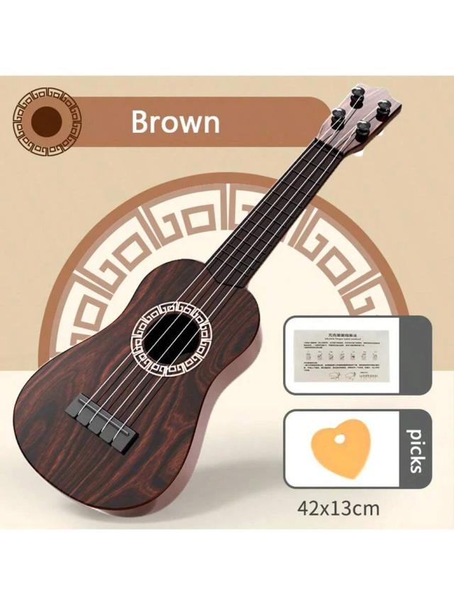 Ukulele Infantil Iluminado: Brinquedo Musical Interativo que Faz Música como uma Mini Guitarra