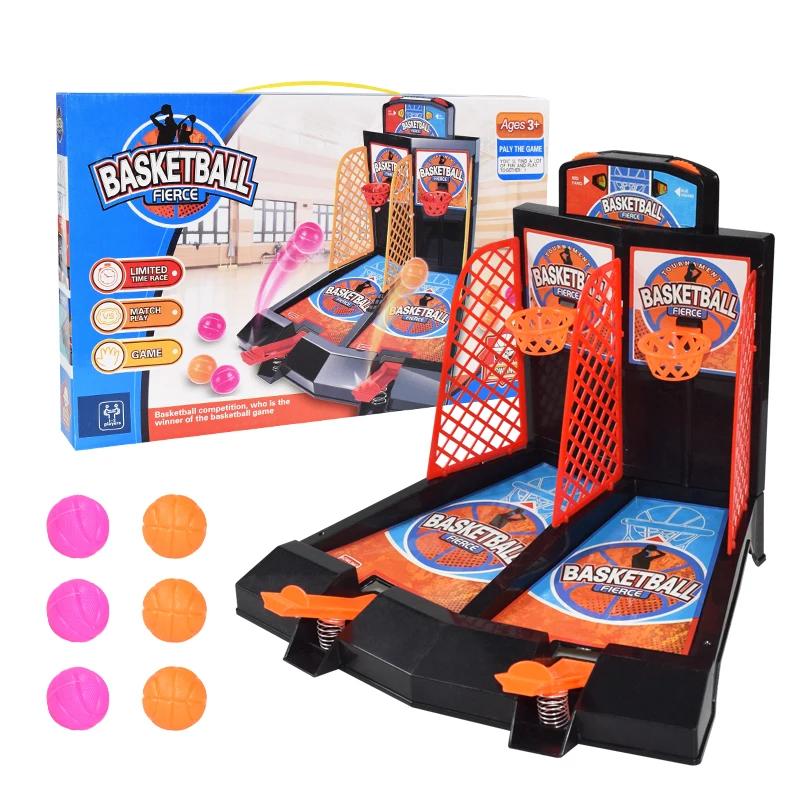 Brinquedos de Ejeção para Tiro de Mesa Infantil, Jogo para Dois Jogadores, Dedo, Basquete, Menino - Image 1